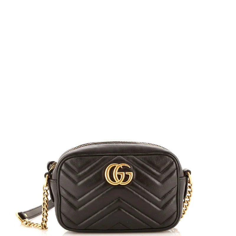 Gucci backpacks for women with a multi - pocket designGG Marmont Shoulder Bag Matelasse Leather Mini