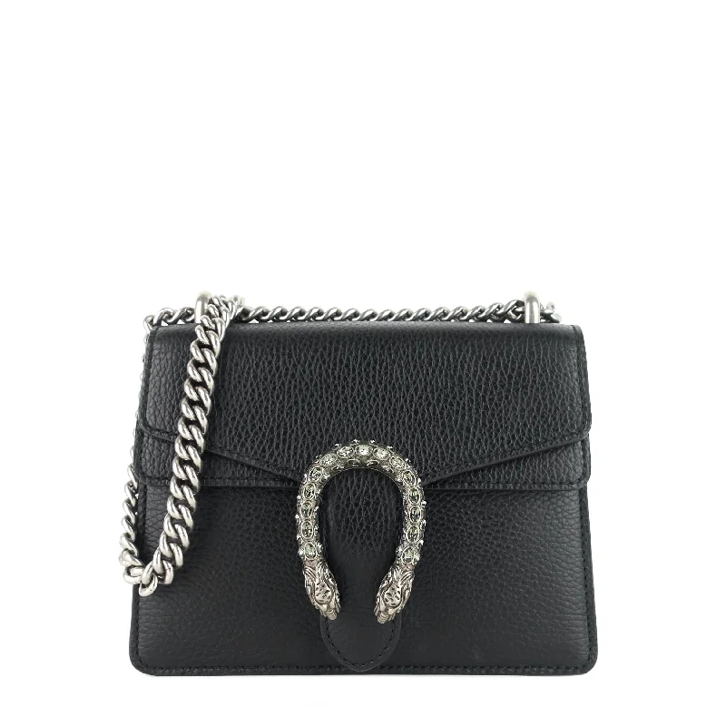 Women Gucci bags with a detachable mirror insideDionysus Chain Mini Calfskin Leather Bag