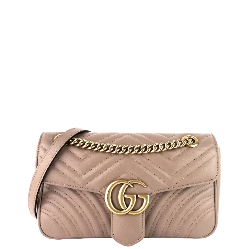 Gucci backpacks for women with a hidden back pocketGG Marmont Small Leather Flap Bag