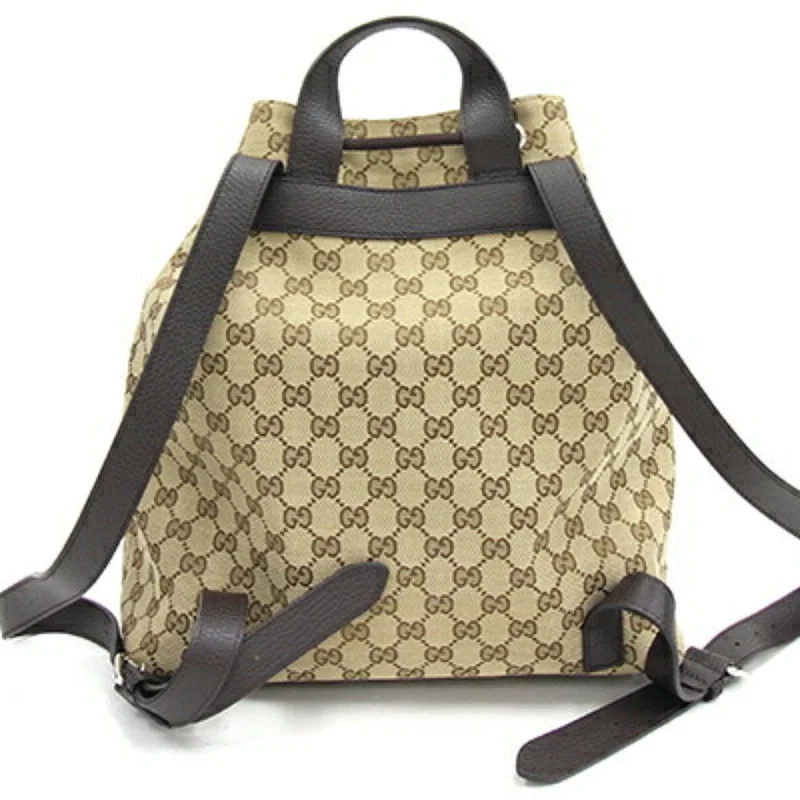 Gucci Marmont bags for women with quilted leather exteriorsGucci Backpack GG Canvas 449175 Beige Leather Men Women