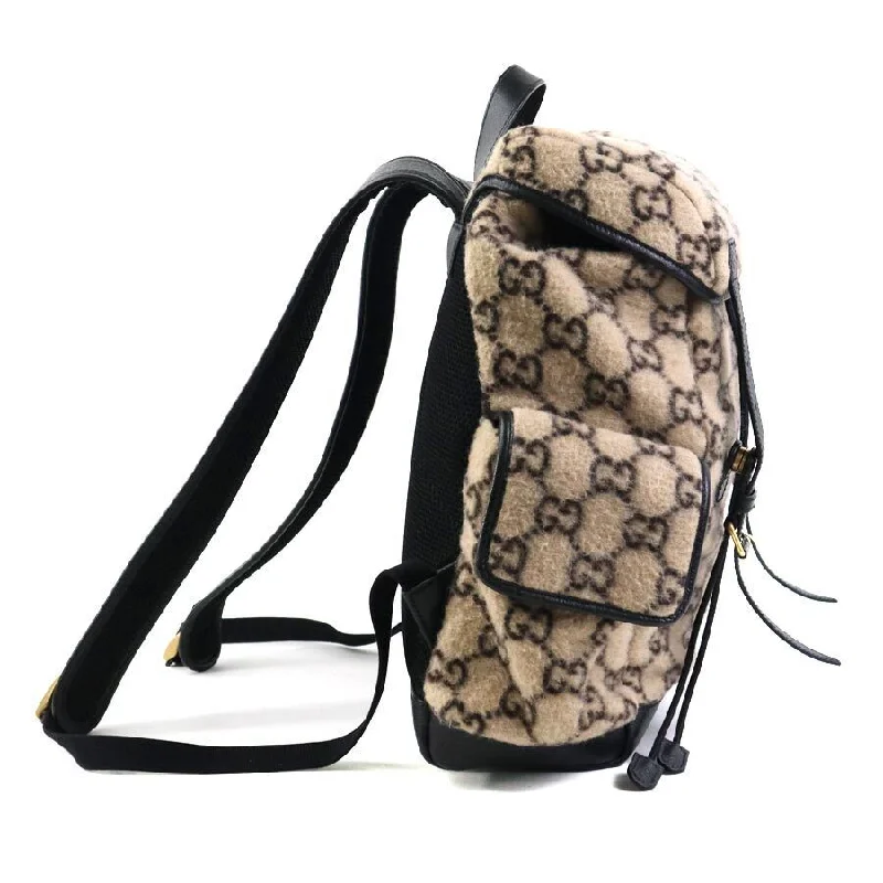 Women Gucci backpacks with a luxurious leather finishGucci Backpack Beige X Black