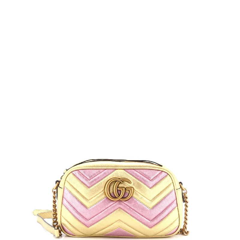 Women Gucci crossbody bags with a keychain holderGG Marmont Shoulder Bag Matelasse Leather Small