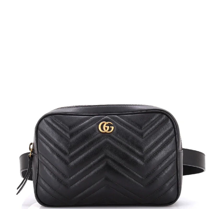 Gucci tote bags for women with a spacious interiorGG Marmont Square Belt Bag Matelasse Leather