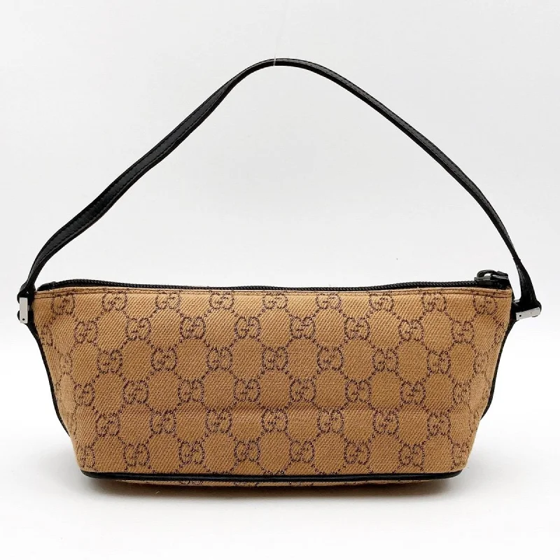 Ladies Gucci Dionysus bags in a pastel colorGucci 07198 Accessory Pouch Cosmetic Camel x Dark Brown GG Canvas Women's