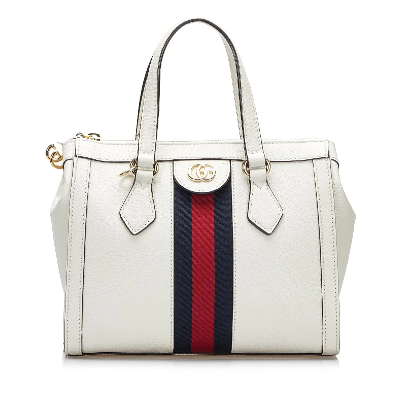 Ladies Gucci shoulder bags with a wide - width strapGucci Web Ophidia Handbag White