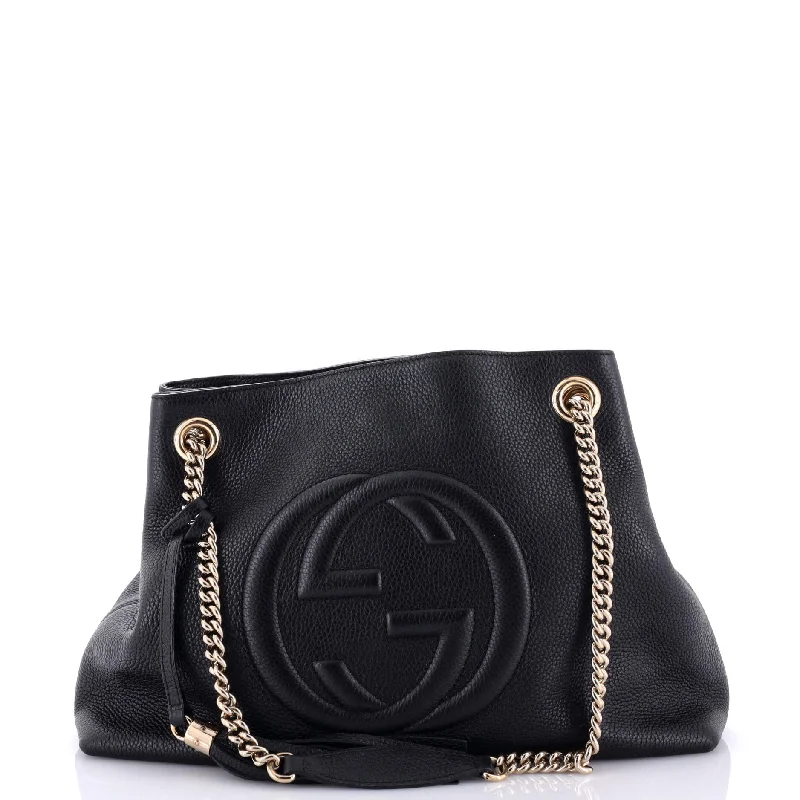 Ladies Gucci Dionysus bags with a detachable shoulder strapSoho Chain Strap Shoulder Bag Leather Medium