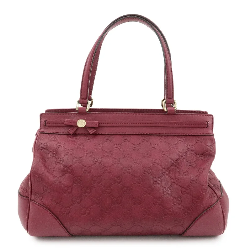 Gucci handbags for women with a beaded trimGUCCI Guccissima Princy Leather Tote Bag Bordeaux 257063