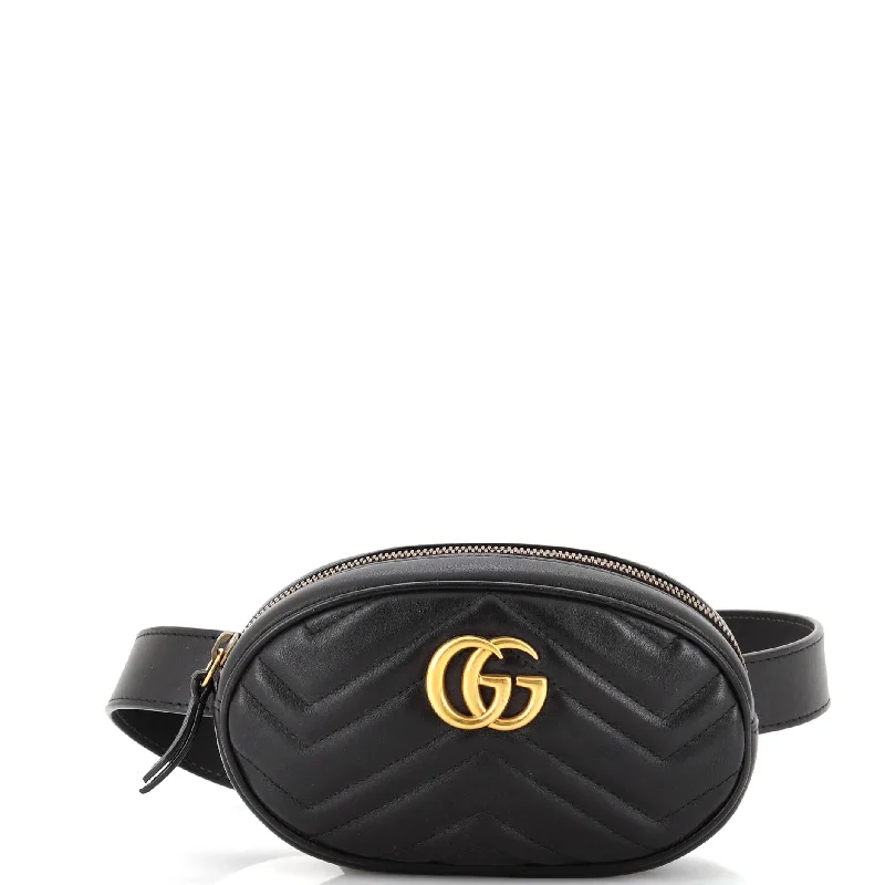 Gucci Dionysus bags for women with tiger - head claspsGG Marmont Belt Bag Matelasse Leather