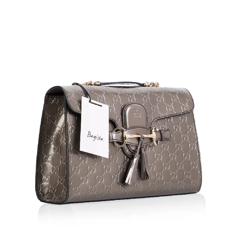 Women Gucci bags with a zippered interior pocketEmily Guccissima