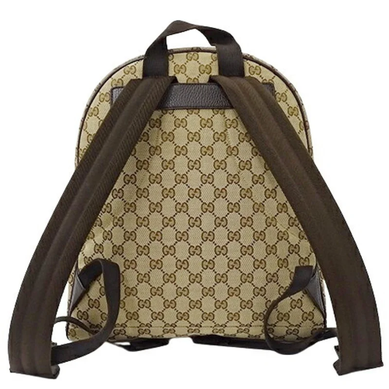 Gucci handbags for women with a back - zip pocketGucci Bag ladies men's backpack GG canvas brown beige 449906