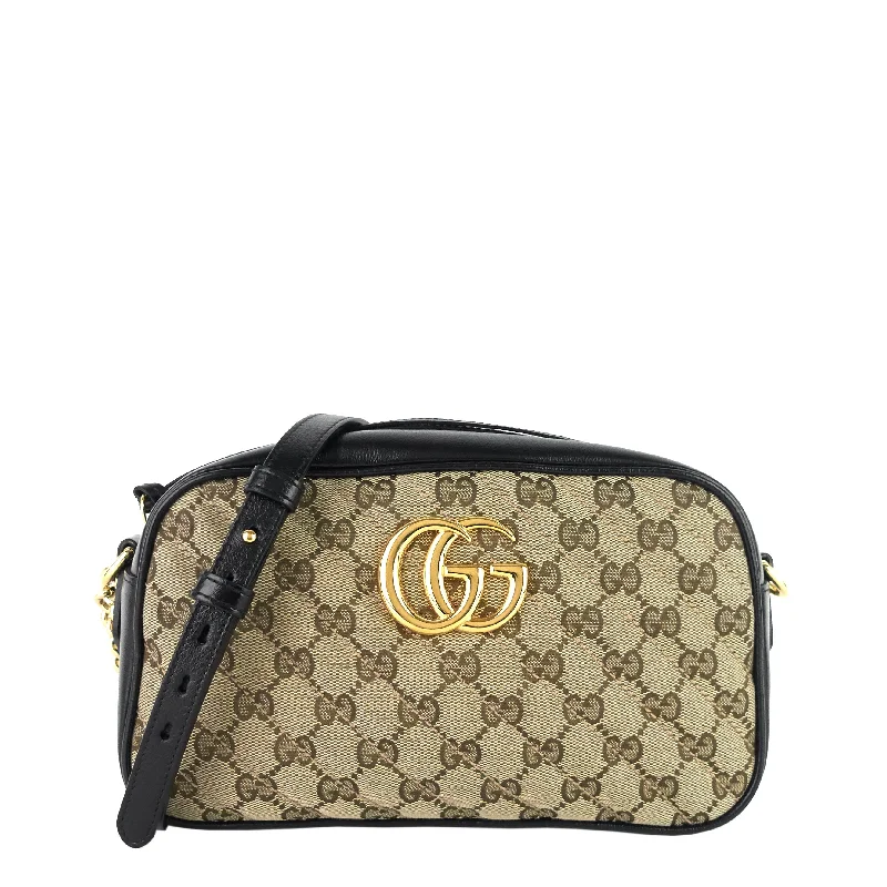 Ladies Gucci handbags with a detachable coin purse insideMarmont Small Canvas Chain Shoulder Bag