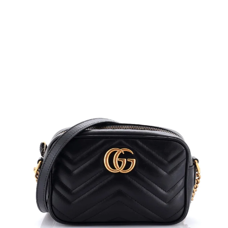 Women Gucci bags with a detachable mirror insideGG Marmont Shoulder Bag Matelasse Leather Mini