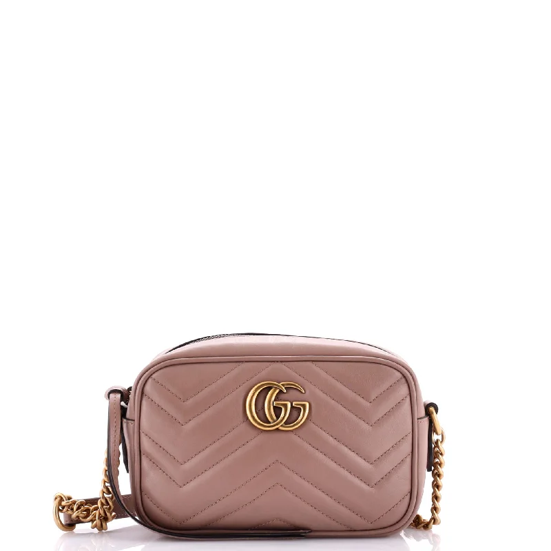 Ladies Gucci Dionysus bags with a star - shaped charmGG Marmont Shoulder Bag Matelasse Leather Mini