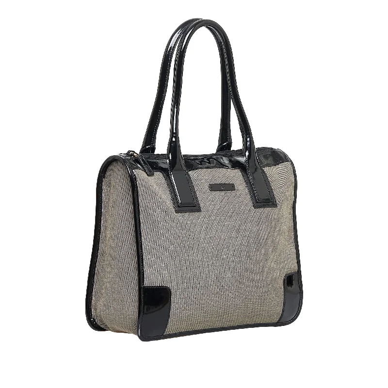 Women Gucci bags with a detachable mirror insideGucci Handbag Grey Canvas