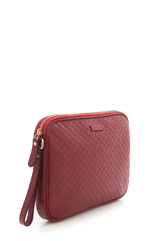 Ladies Gucci Dionysus bags with a chain - link shoulder strapGucci Microguccissima Red Leather Clutch Bag