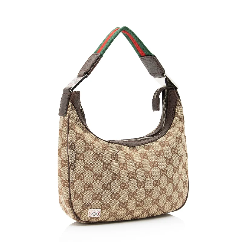 Women Gucci bags with a magnetic snap closure for easy accessGucci  GG Canvas Small Hobo (hNMTP5)