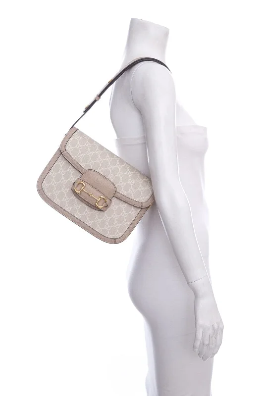 Gucci Dionysus bags for women with tiger - head claspsGucci GG Supreme Monogram Horsebit 1955 Cream & Beige Handbag