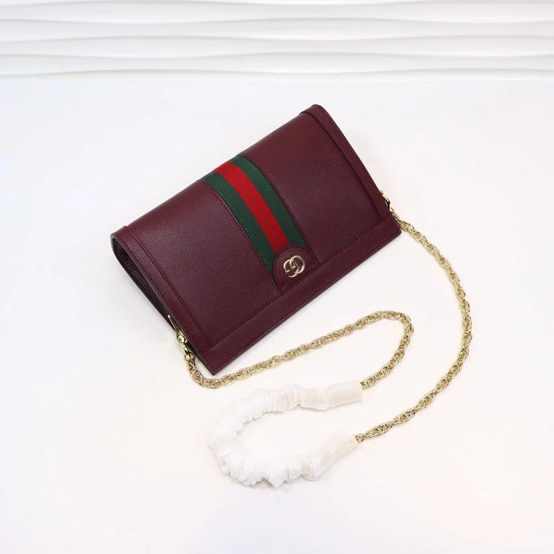 Women Gucci Sylvie bags with a monogram - embossed leatherGucci Bags