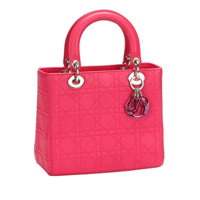 Fashion - forward Christian Dior tote bags for the modern womanDior Cannage Lady Dior Leather Satchel (SHG-IOiIje)