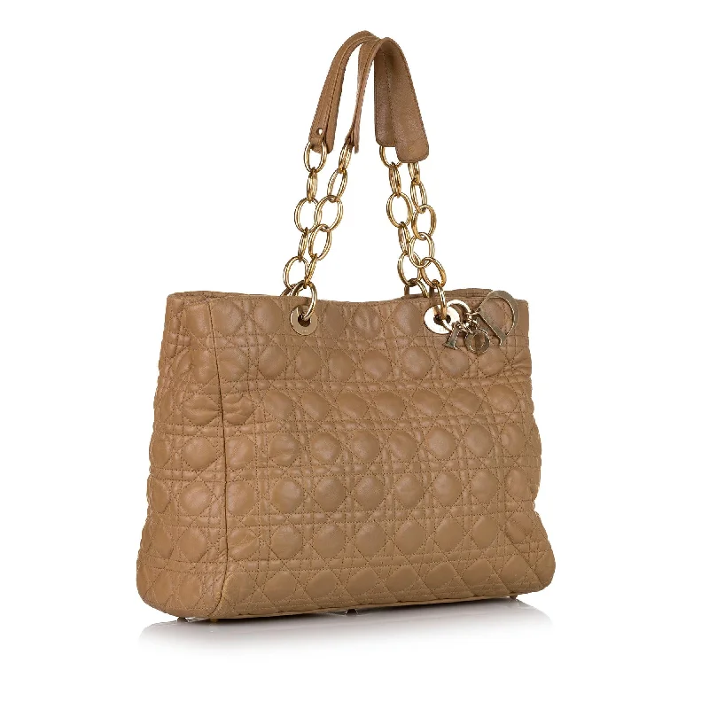 Luxury Christian Dior crossbody bags with a chain - link strapDior Cannage Soft Shopper Tote Bag (33403)