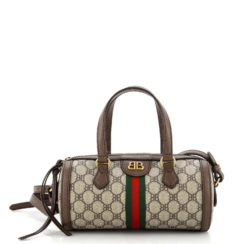 Gucci crossbody bags for women with adjustable leather strapsx Gucci The Hacker Project Boston Bag BB Coated Canvas Small