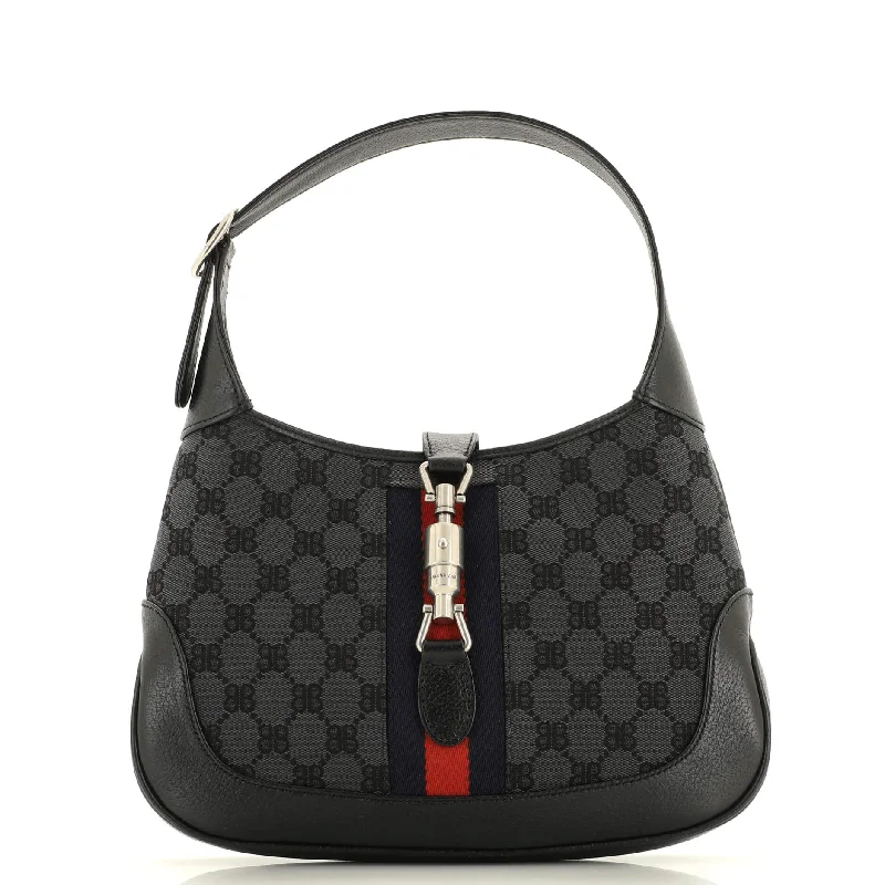 Women Gucci Sylvie bags with a detachable ribbon detailx Gucci The Hacker Project Jackie 1961 Hobo BB Canvas Small