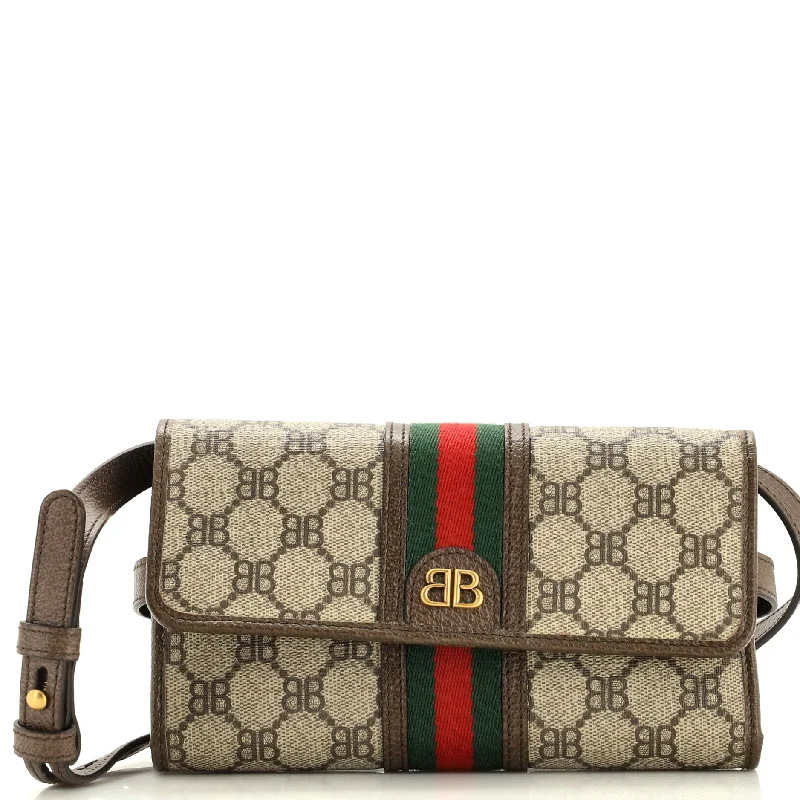 Gucci backpacks for women with a sleek silhouettex Gucci The Hacker Wallet on Strap BB Coated Canvas