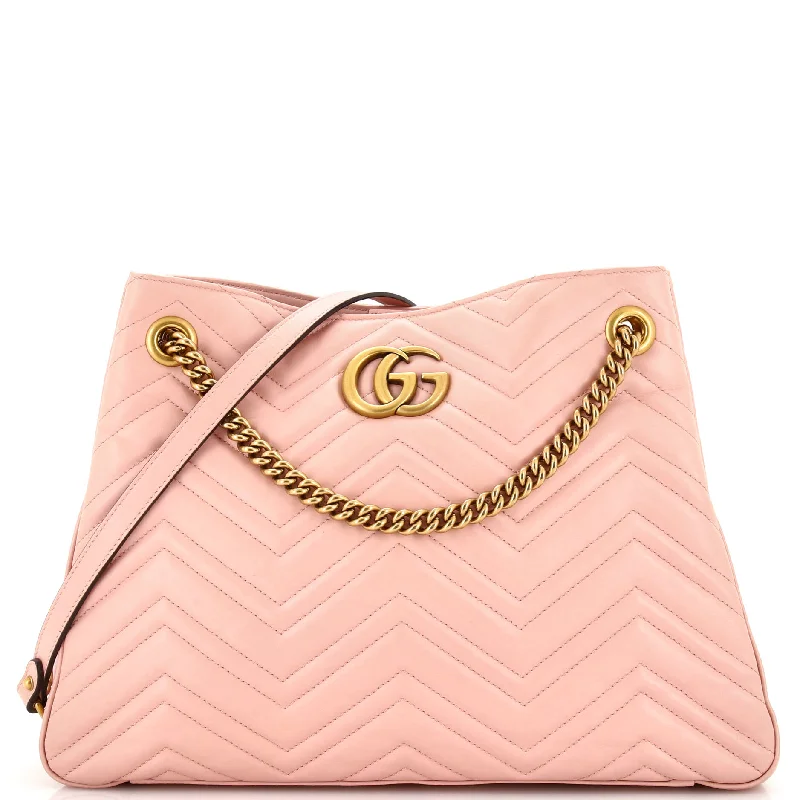 Gucci Marmont bags for women with quilted leather exteriorsGG Marmont Chain Shoulder Bag Matelasse Leather