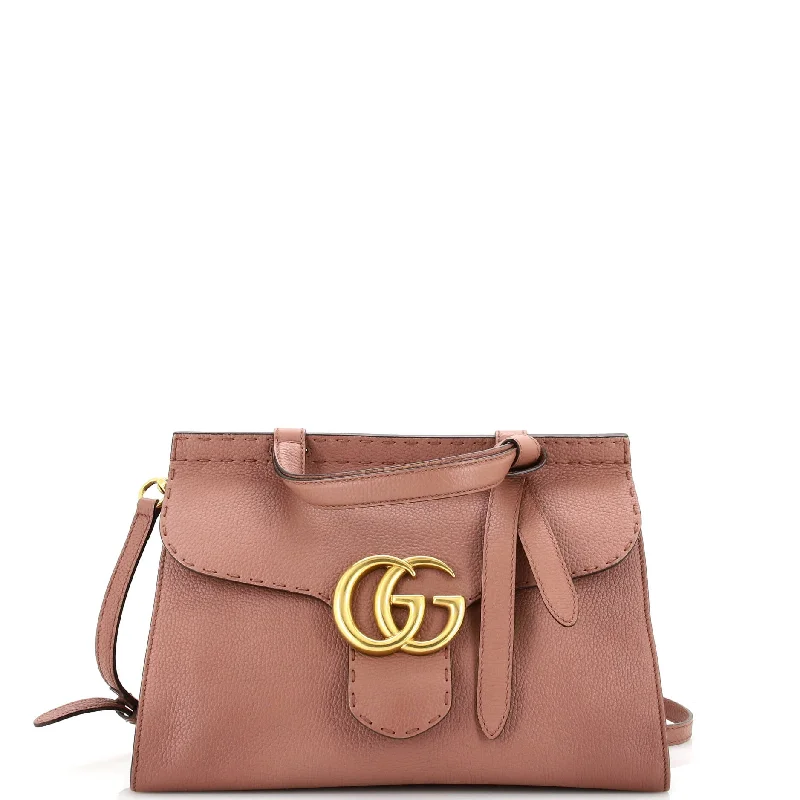 Ladies Gucci Dionysus bags with a chain - link shoulder strapGG Marmont Top Handle Bag Leather Small