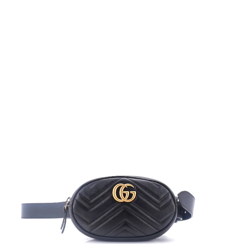 Gucci backpacks for women with a padded laptop compartmentGG Marmont Belt Bag Matelasse Leather